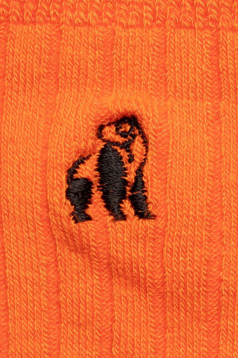 Tangerine Ribbed Bamboo Socks