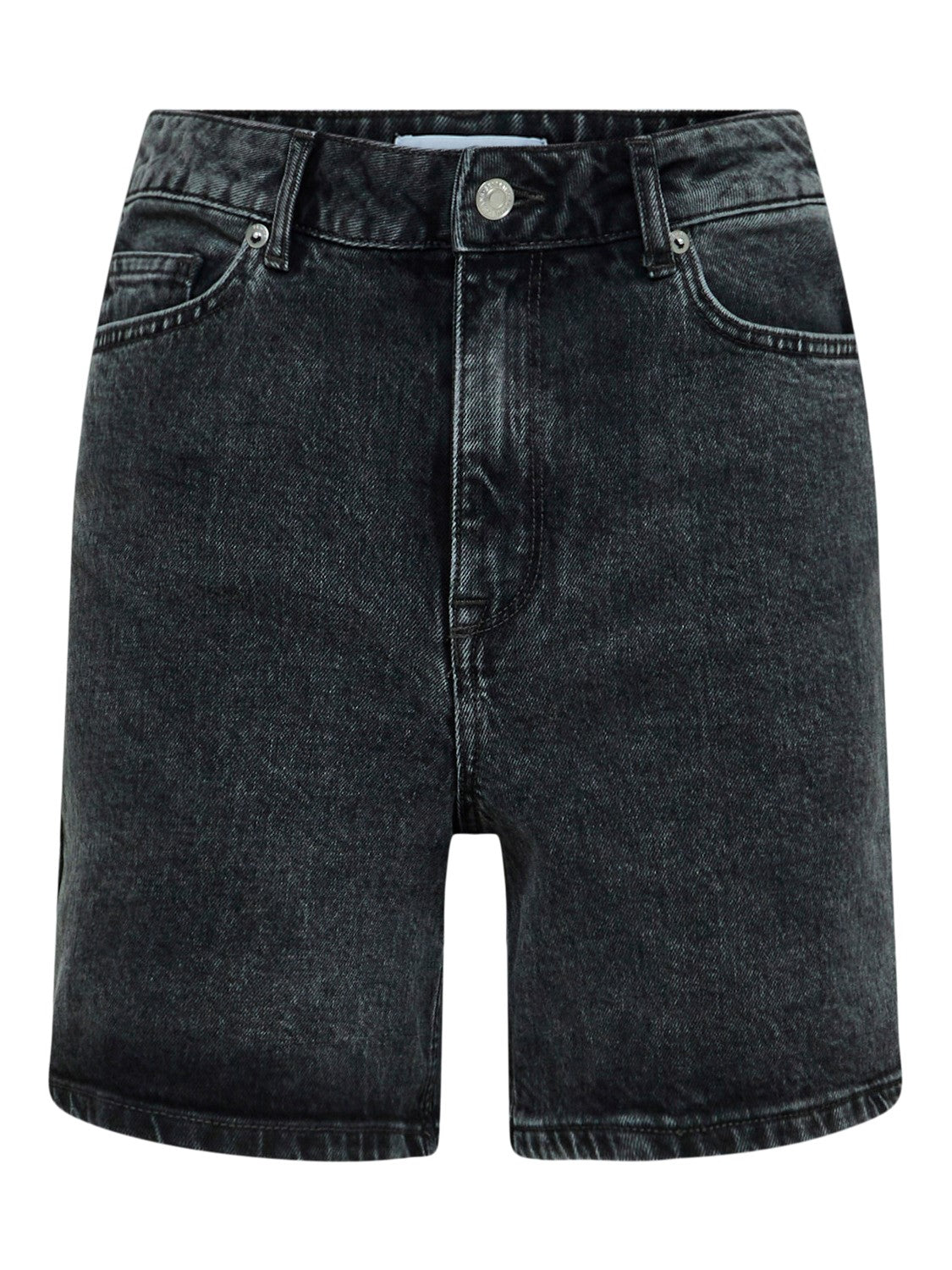 SLFKRISTA HW BLACK DENIM SHORTS