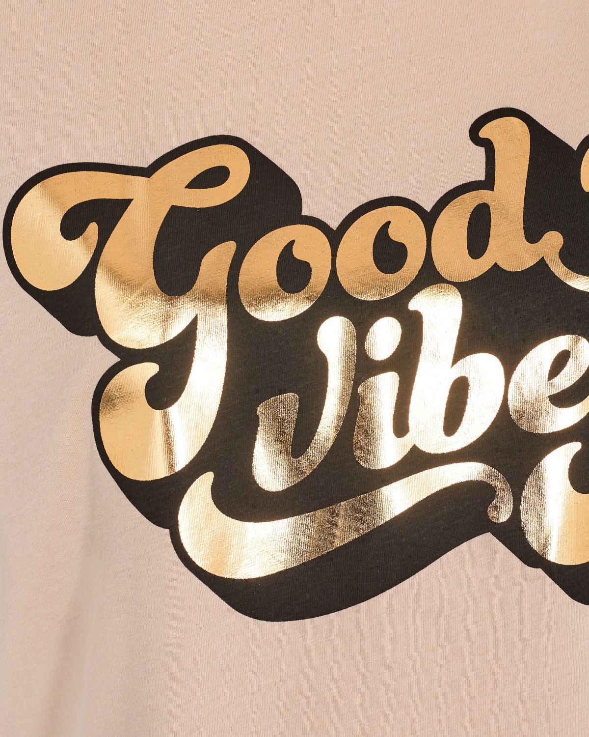 GOOD VIBES TEE - LIGHT ROSE