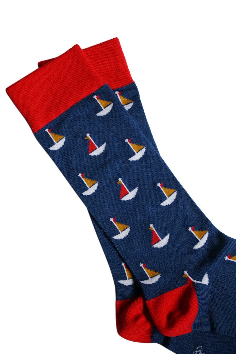 Sailing Boat Bamboo Socks