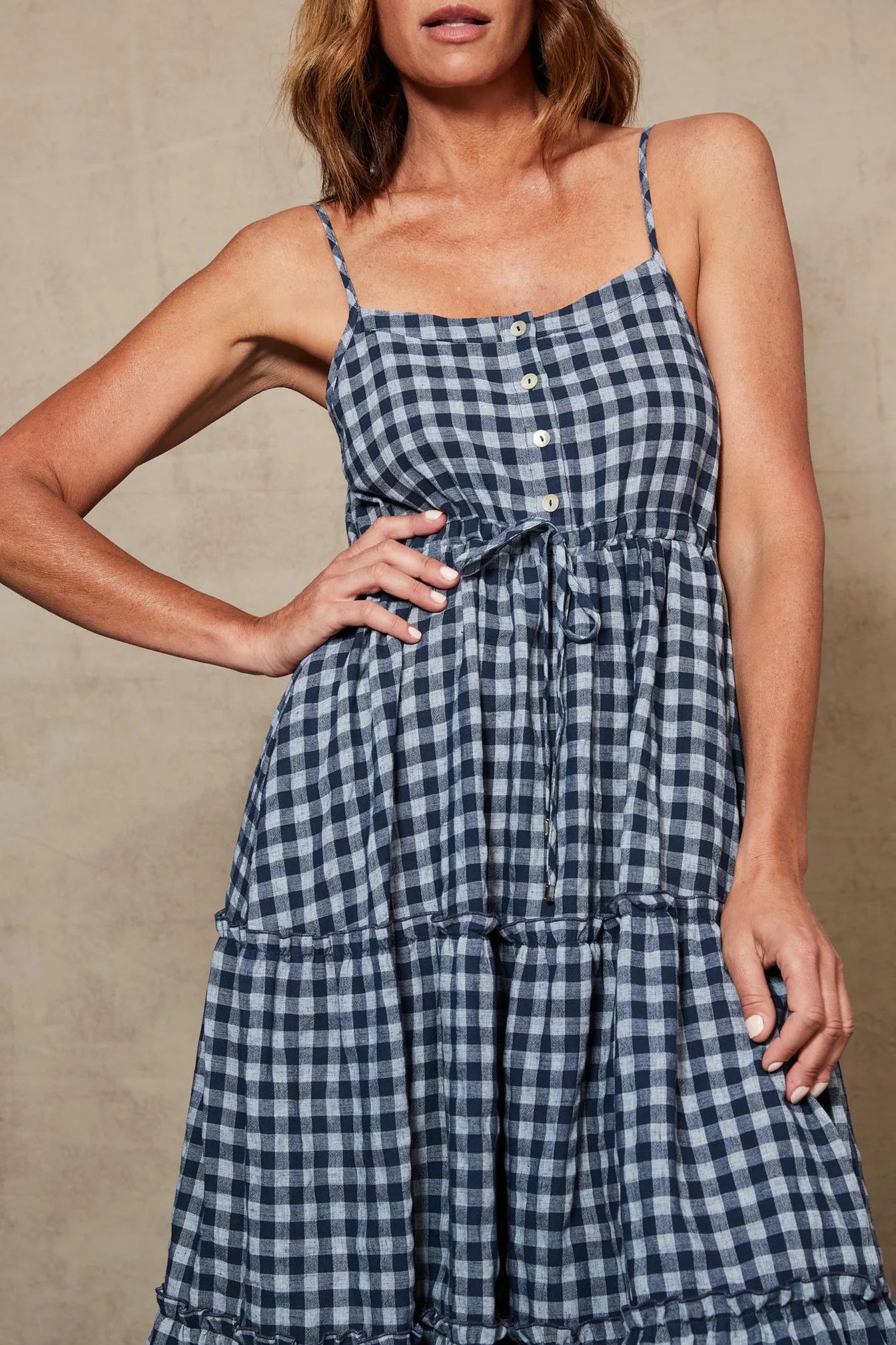 Mimosa Tank Dress - Indigo