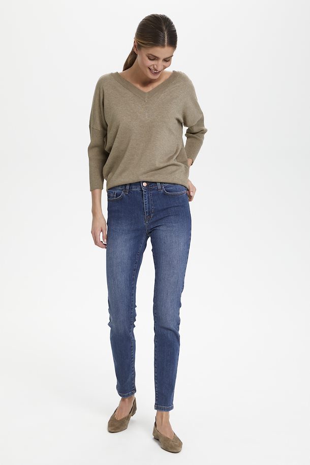 KilaSZ V-neck Pullover - Atmos Melange