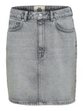 SLFHELENA DENIM SKIRT  - Grey