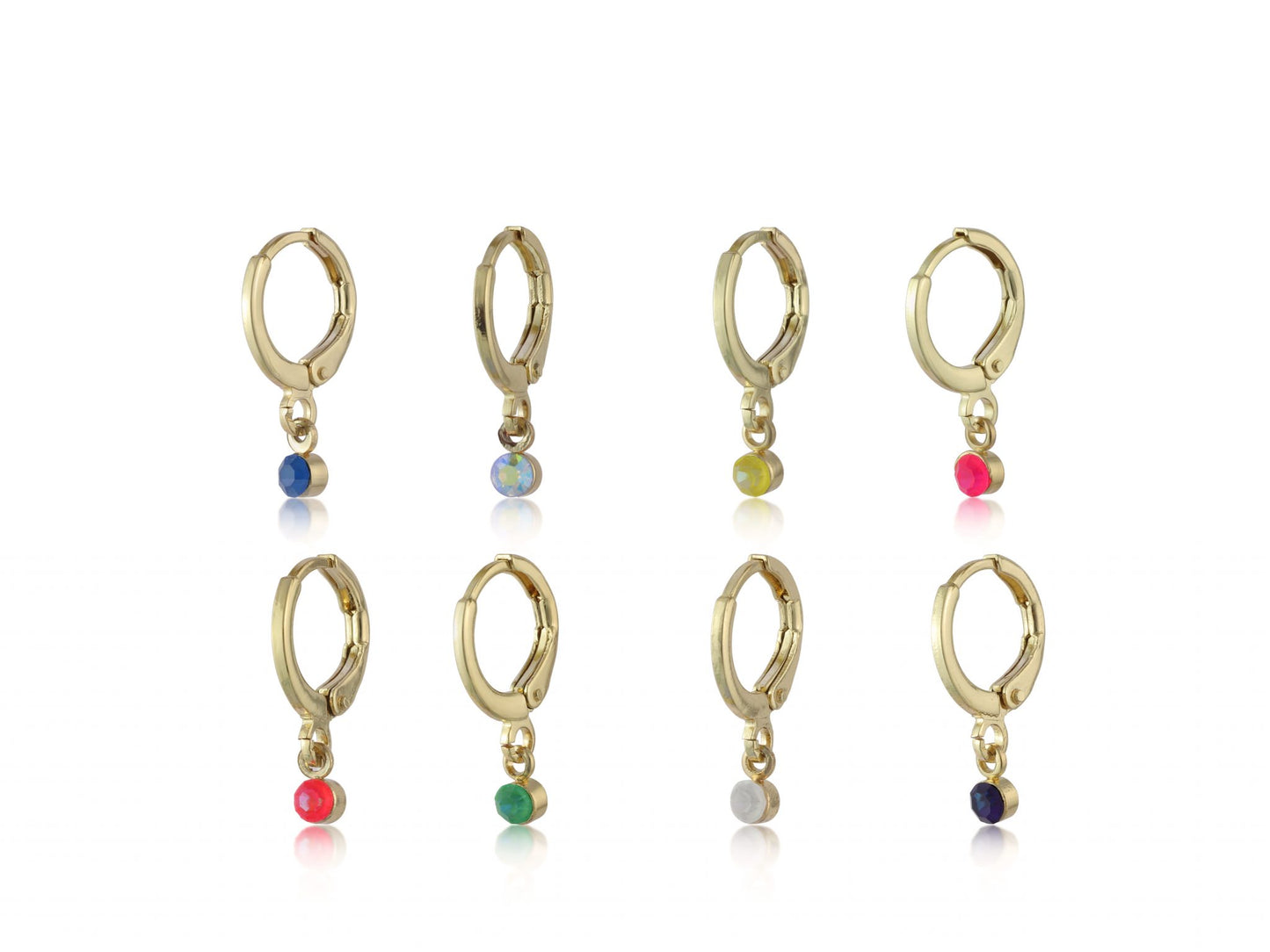 Phoebe Multi Coloured Stone Huge Earrings