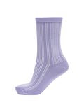 Glitter Ribbed Socks - Violet Tulip