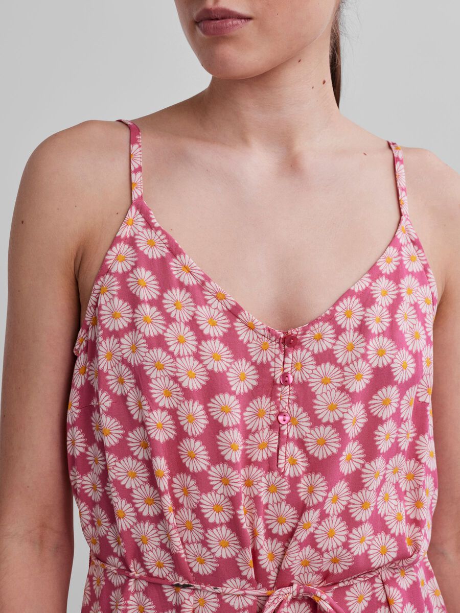 Pcnya Slip Button Dress - Fruit Dove/Daisy