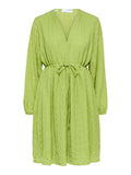 SHORT LS DRESS - Dark Citron