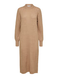 SLFGLOWIE LS Knit O-neck Dress - warm taupe