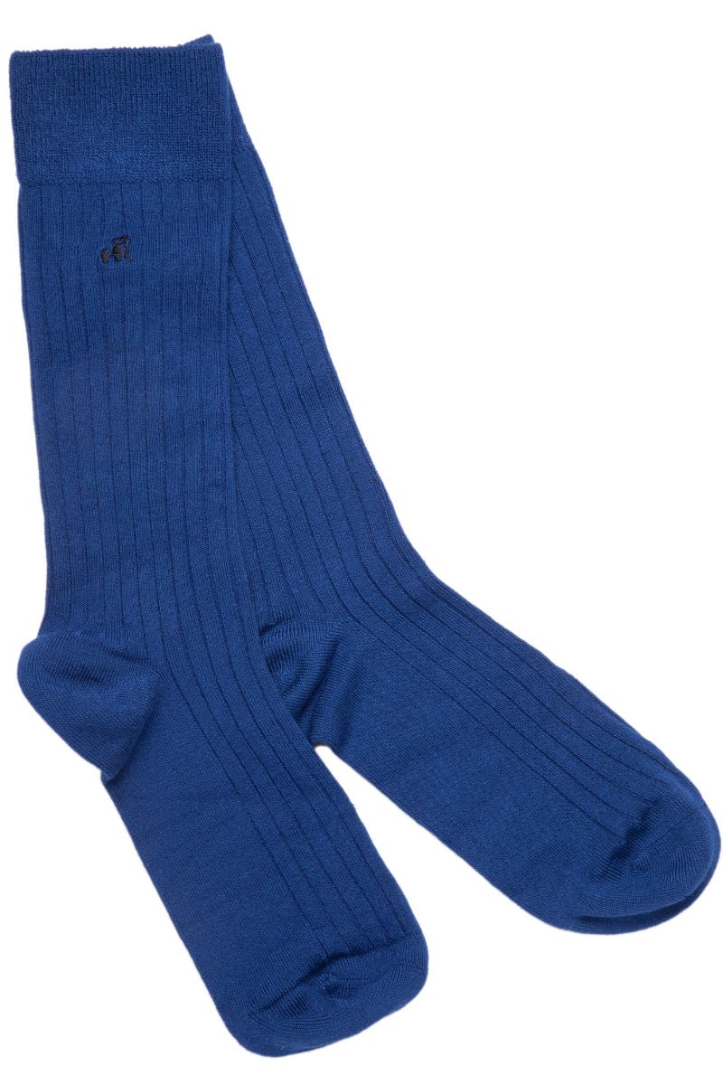 Royal Blue Bamboo Socks