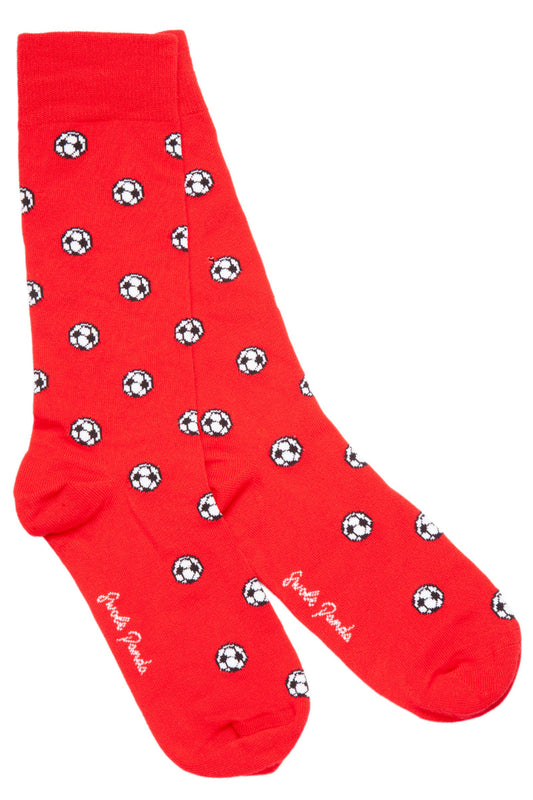 Red Football Bamboo Socks