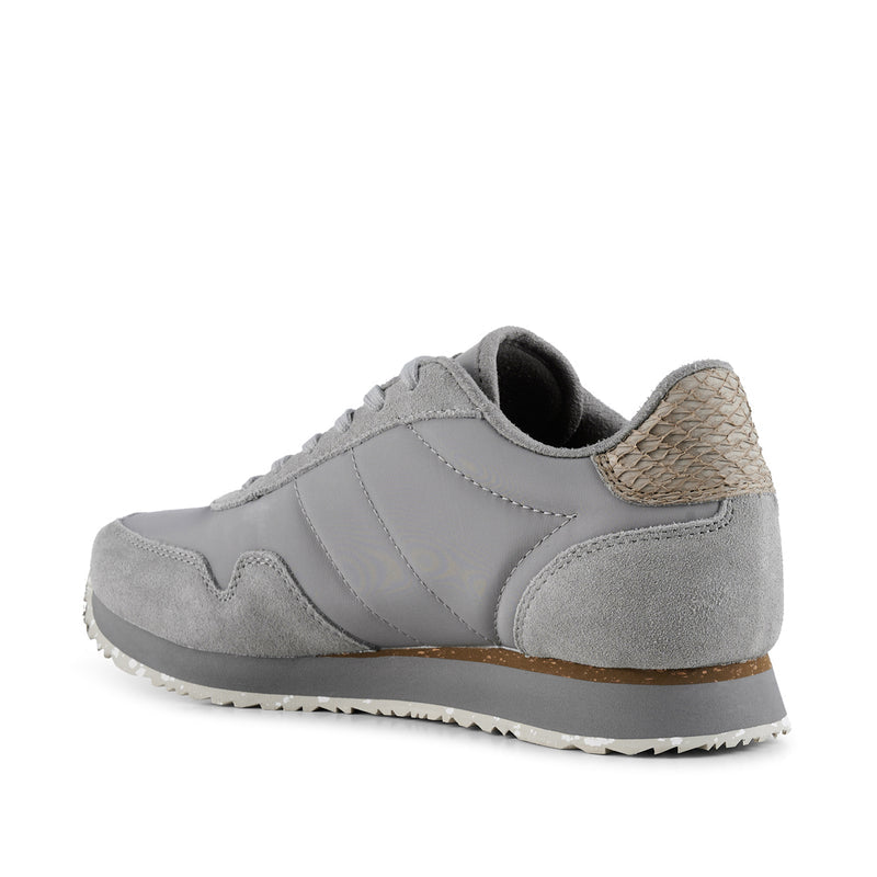 Nora lll Leather Trainers - Elephant