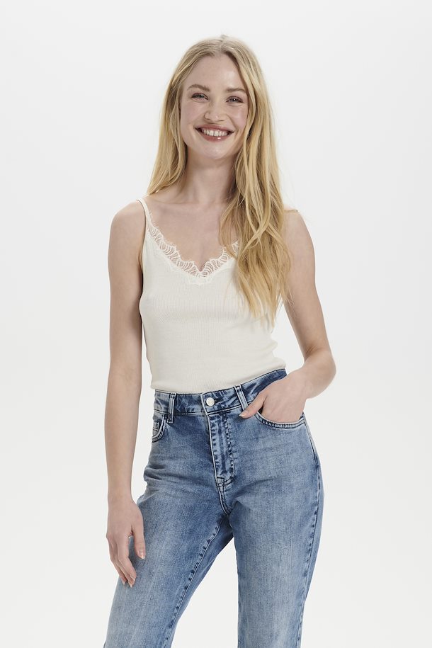 MayaSZ Strap Lace Top - Ice