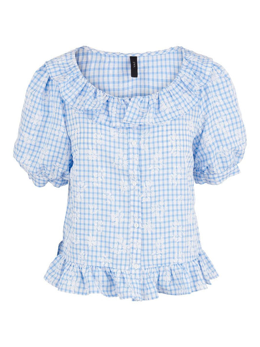 Yassimmi Blouse - Blue Checks