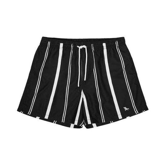 Stripe Swim Shorts - Pinstripe Black