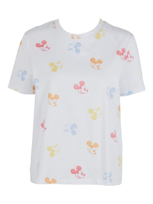 Pcsitus T-Shirt - Bright White/Mickey Mouse AOP