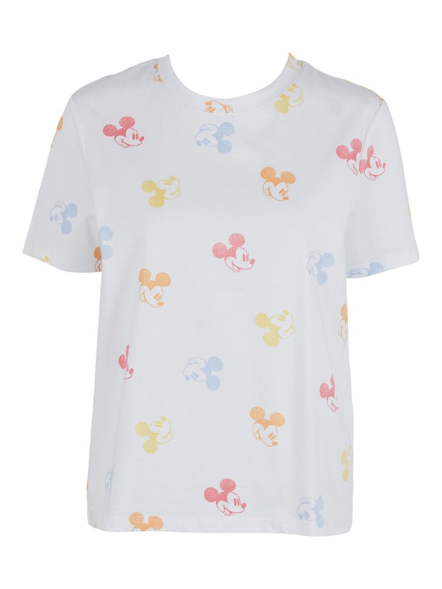 Pcsitus T-Shirt - Bright White/Mickey Mouse AOP