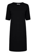 Black Sweat Pocket Dress