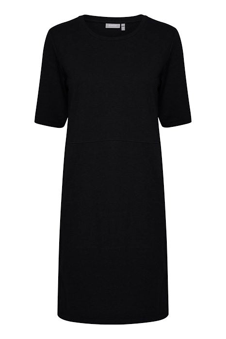 Black Sweat Pocket Dress