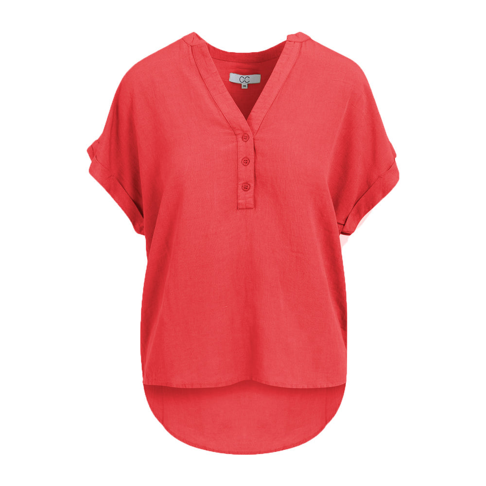 Linen Top - Red