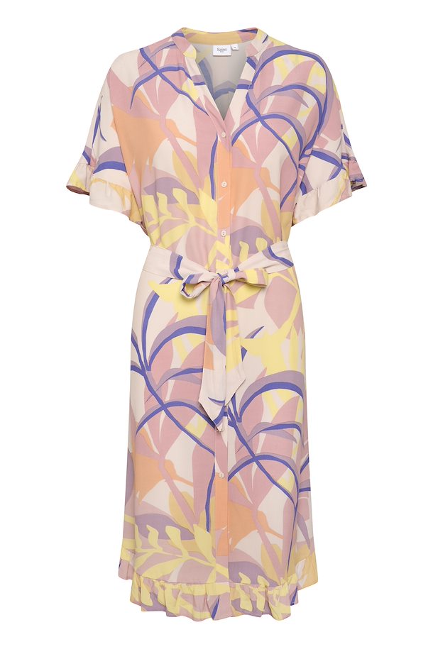 MelinaSZ Dress - Silver Peony Palm Breeze