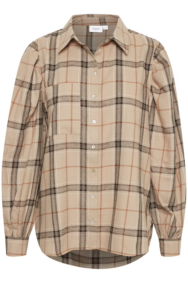 Light Taupe Hubba Check Shirt