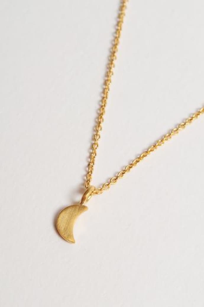 gold luna star necklace - pernille corydon