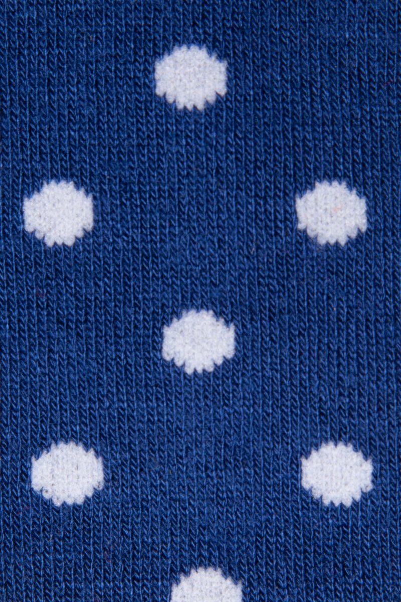 Blue Polka Dot Bamboo Socks