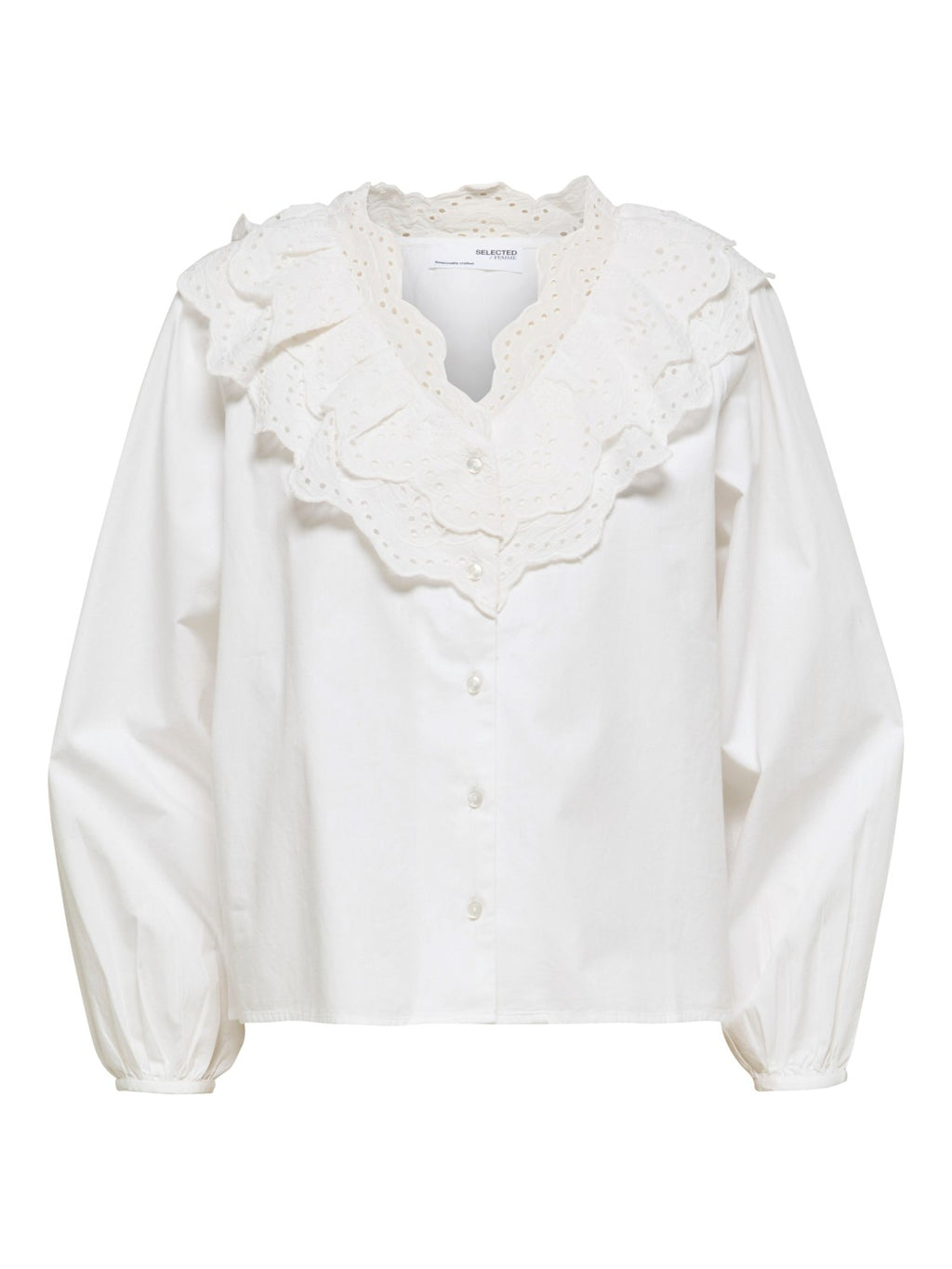 SLFAIKA BRODERI COLLAR SHIRT