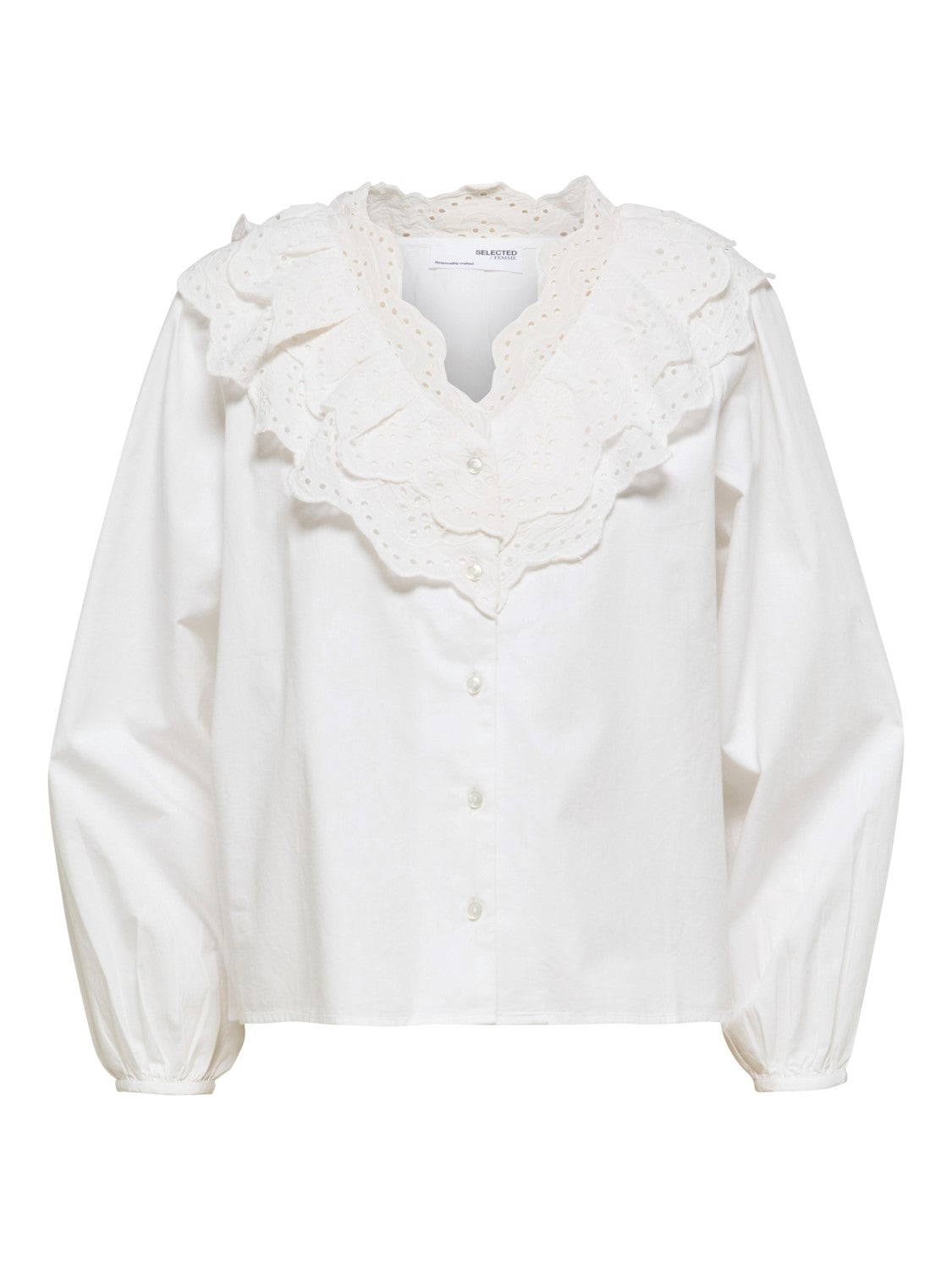 SLFAIKA BRODERI COLLAR SHIRT