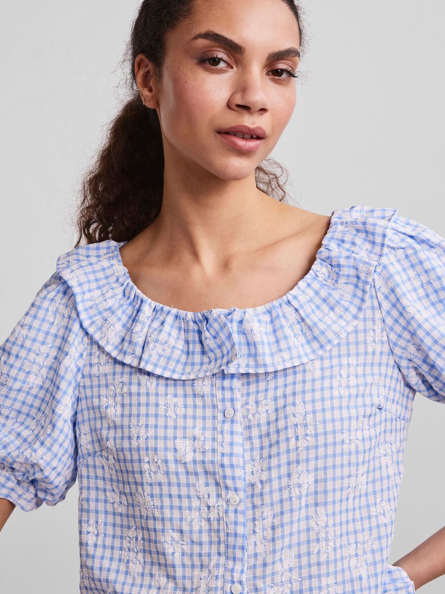 YASSIMMI BLOUSE - Blue Checks