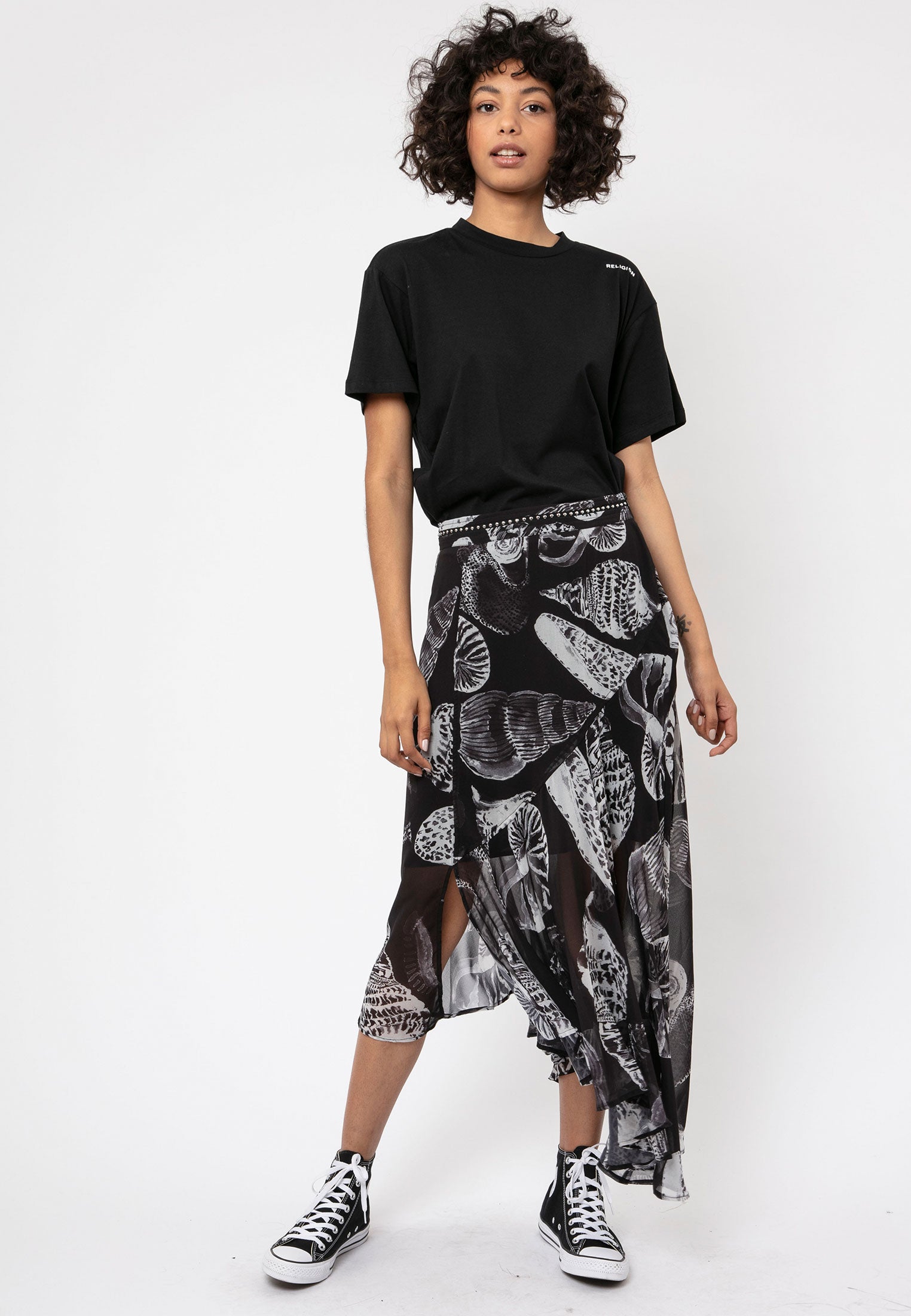 Precious Asymmetric Maxi Skirt