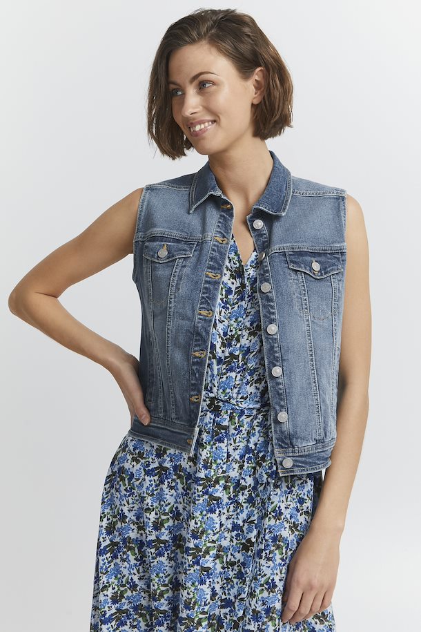 FRCUT DENIM WAISTCOAT