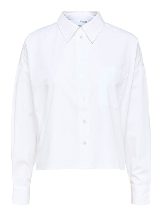Cropped White Shirt