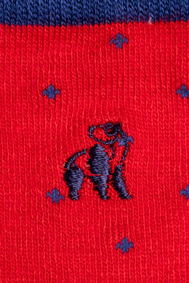 Spotted Red Bamboo Socks