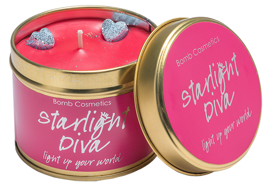 Starlight Diva Tin Candle