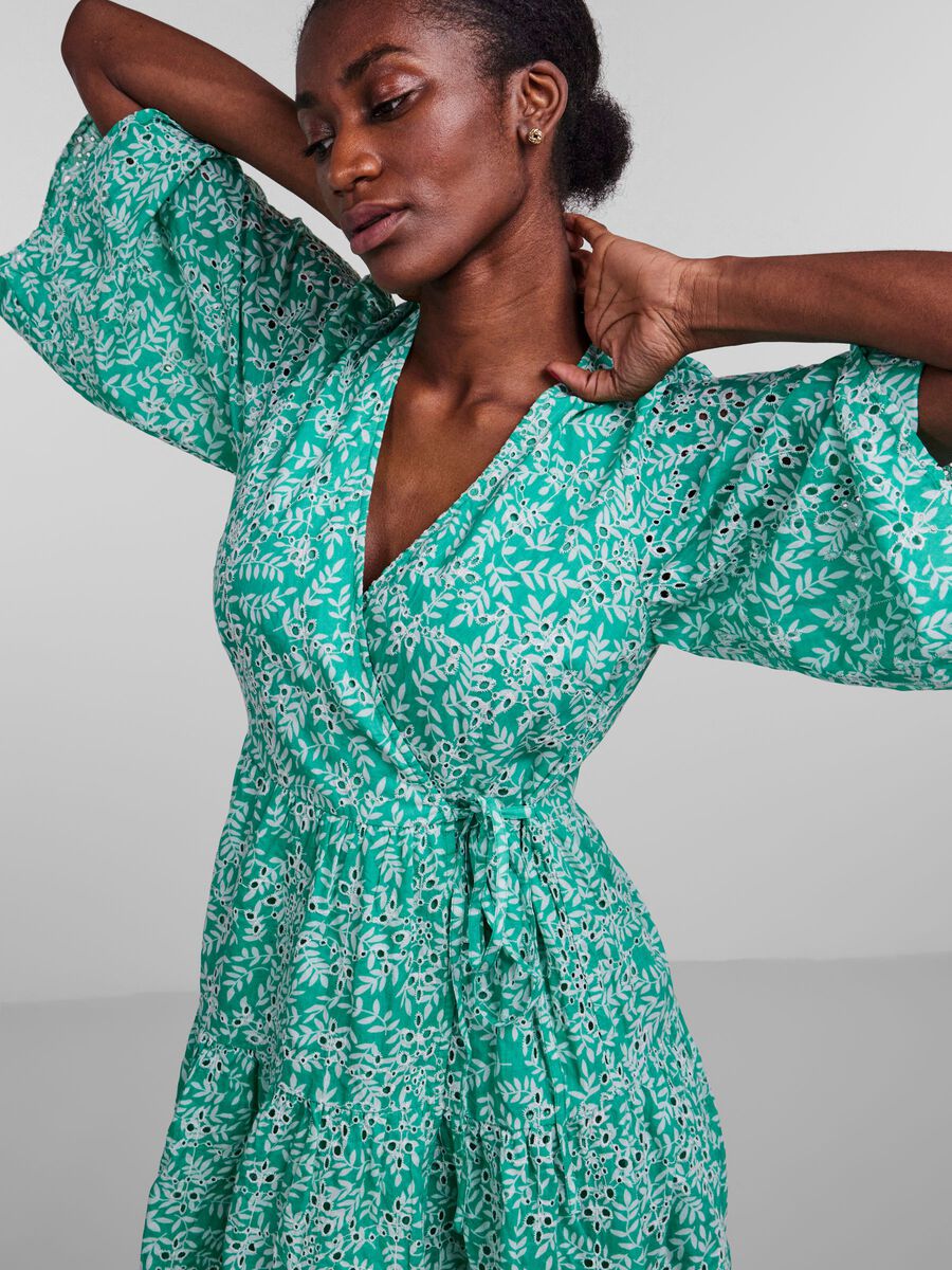 YASFLICK WRAP DRESS - Simply Green