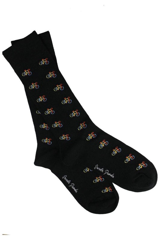 Black Bicycle Bamboo Socks