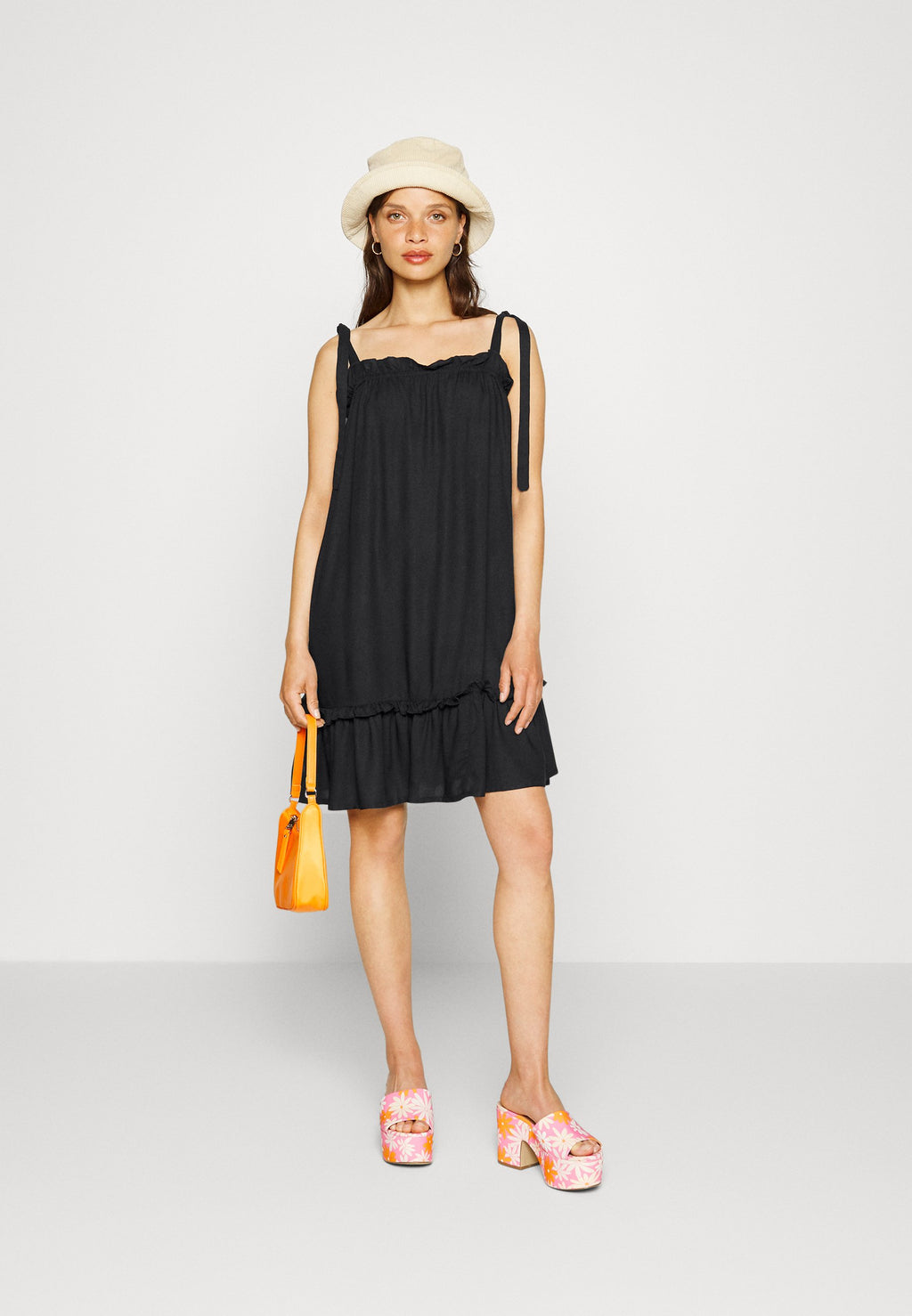 PCVIOLET STRAP DRESS - Black