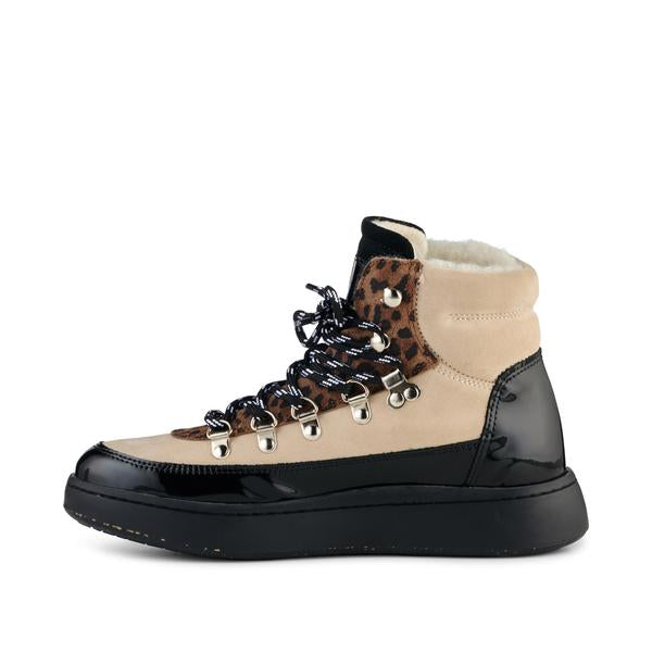 woden iris boot - mix leopard