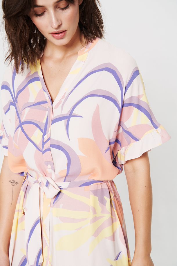 MelinaSZ Dress - Silver Peony Palm Breeze