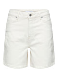 SLFKRISTA HW CREAM DENIM SHORTS