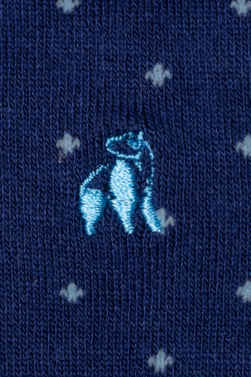 Spotted Sky Blue Bamboo Socks