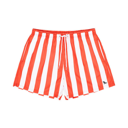 Stripe Swim Shorts - Waikiki Coral