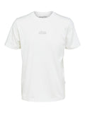 SLHBOREN PRINT SS O-NECK TEE