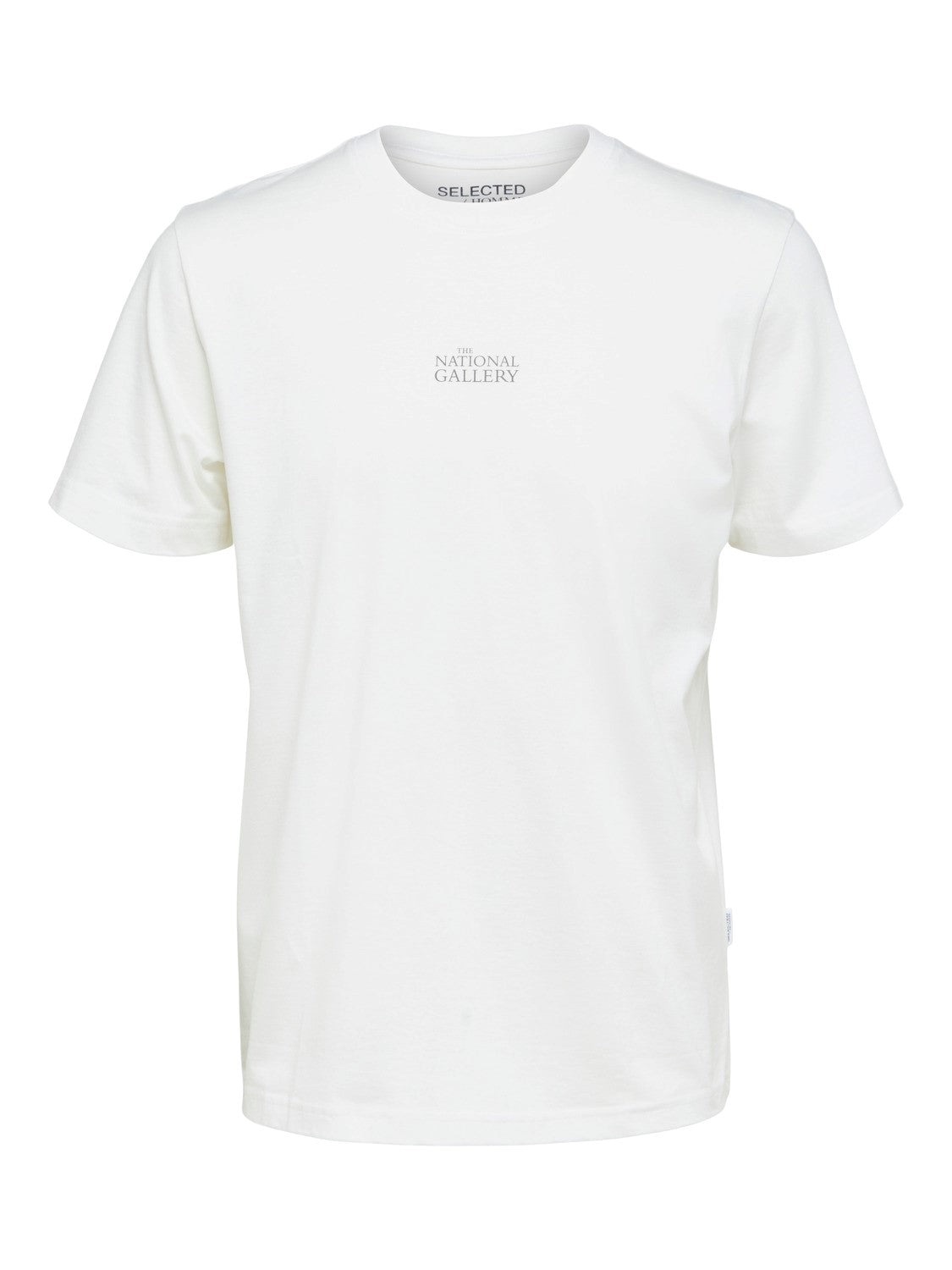 SLHBOREN PRINT SS O-NECK TEE