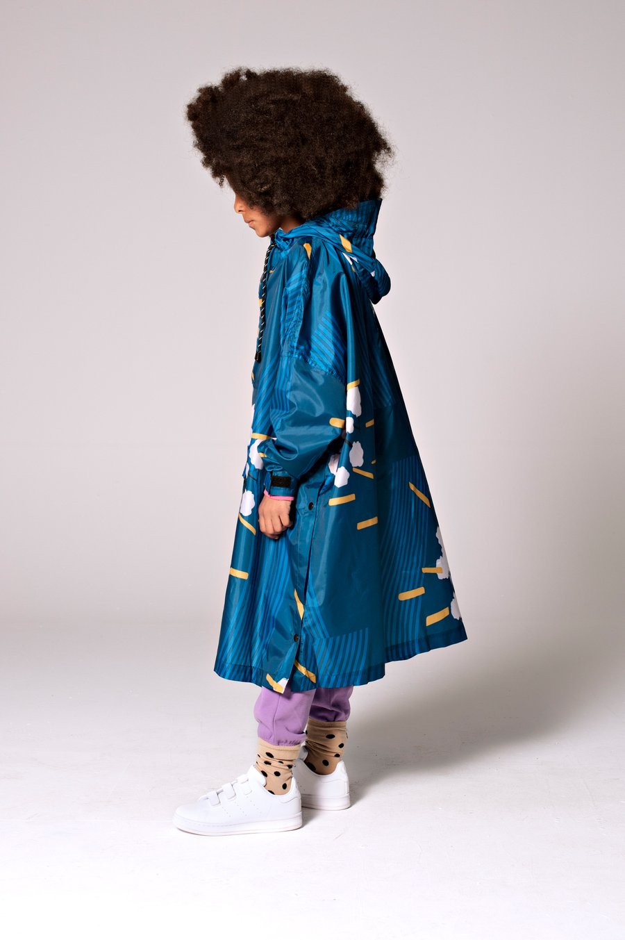 Kids Japanese Blossom Poncho