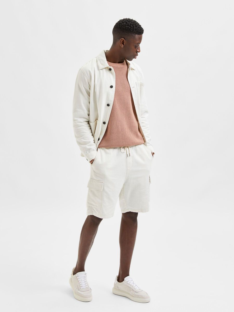 LOOSE FIT PORTLAND SHORTS - Egret