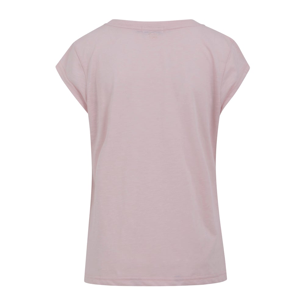 cc heart v-neck t-shirt - daisy pink