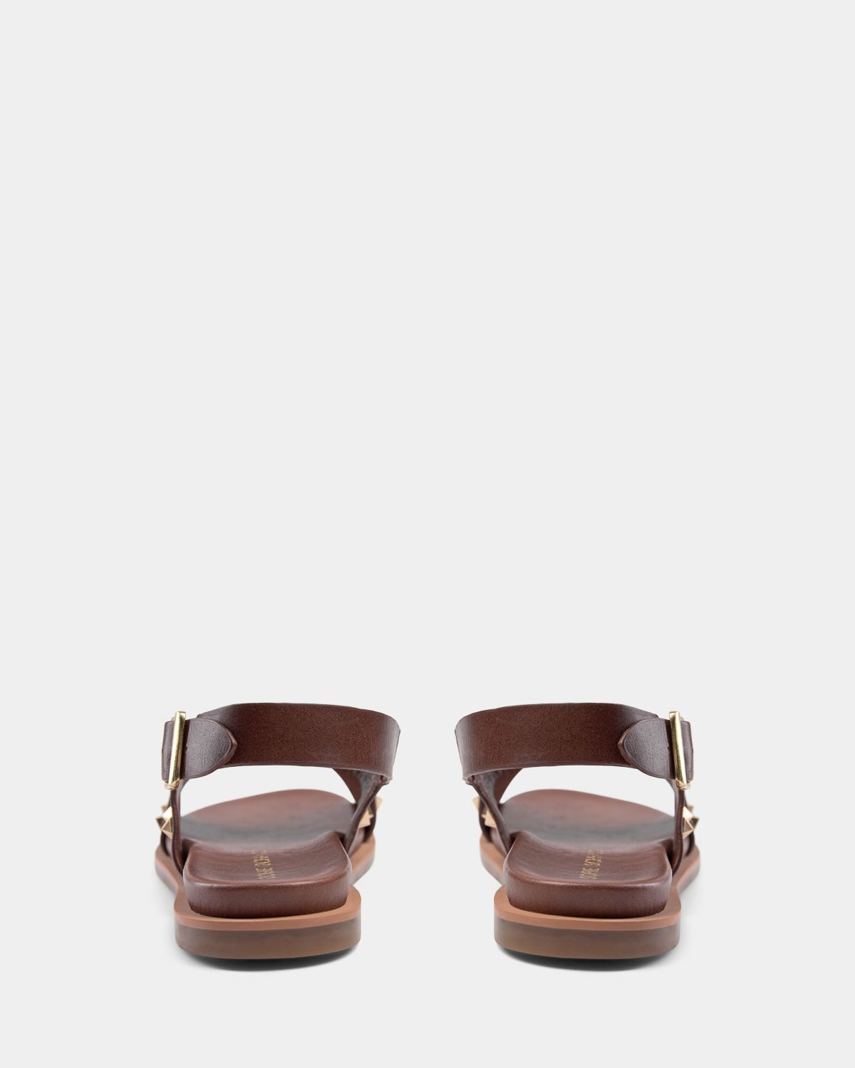 Date Brown Sandals With Studs