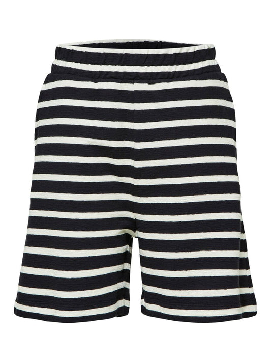 Black Striped Shorts